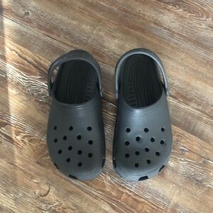 Kids Black Clogs